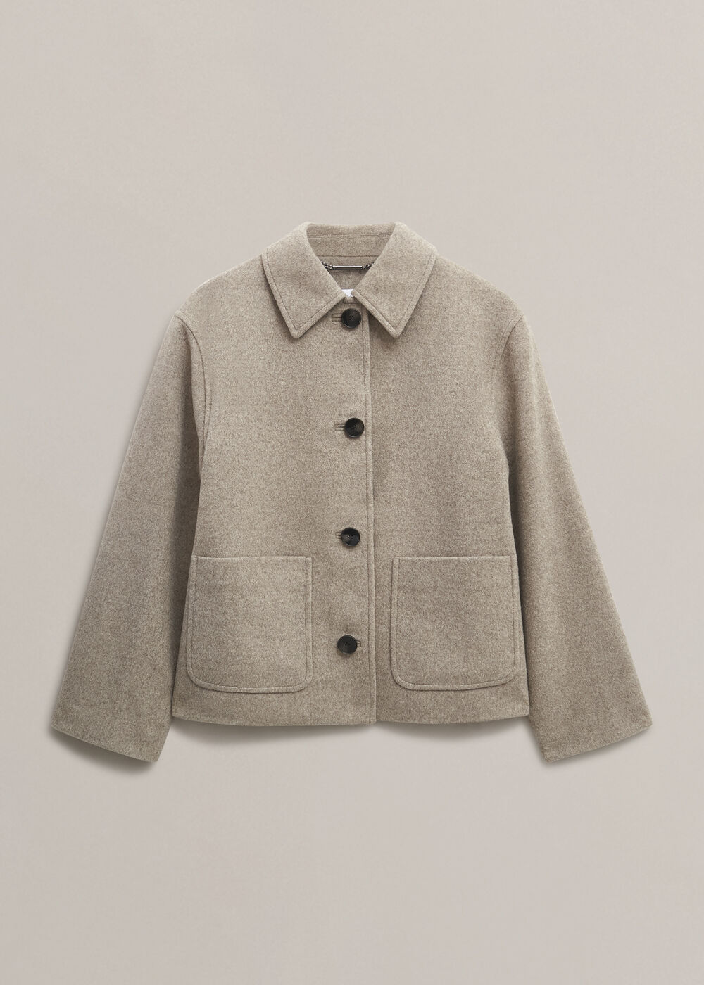 Milly Wool Jacket, Stone Grey, hi-res