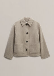 Milly Wool Jacket, Stone Grey, hi-res