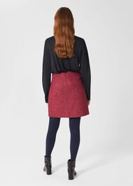 Maisey Wool A Line Skirt , Pink Multi, hi-res