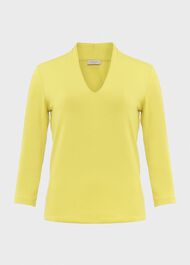 Aimee Double Fronted Top, Chartreuse, hi-res