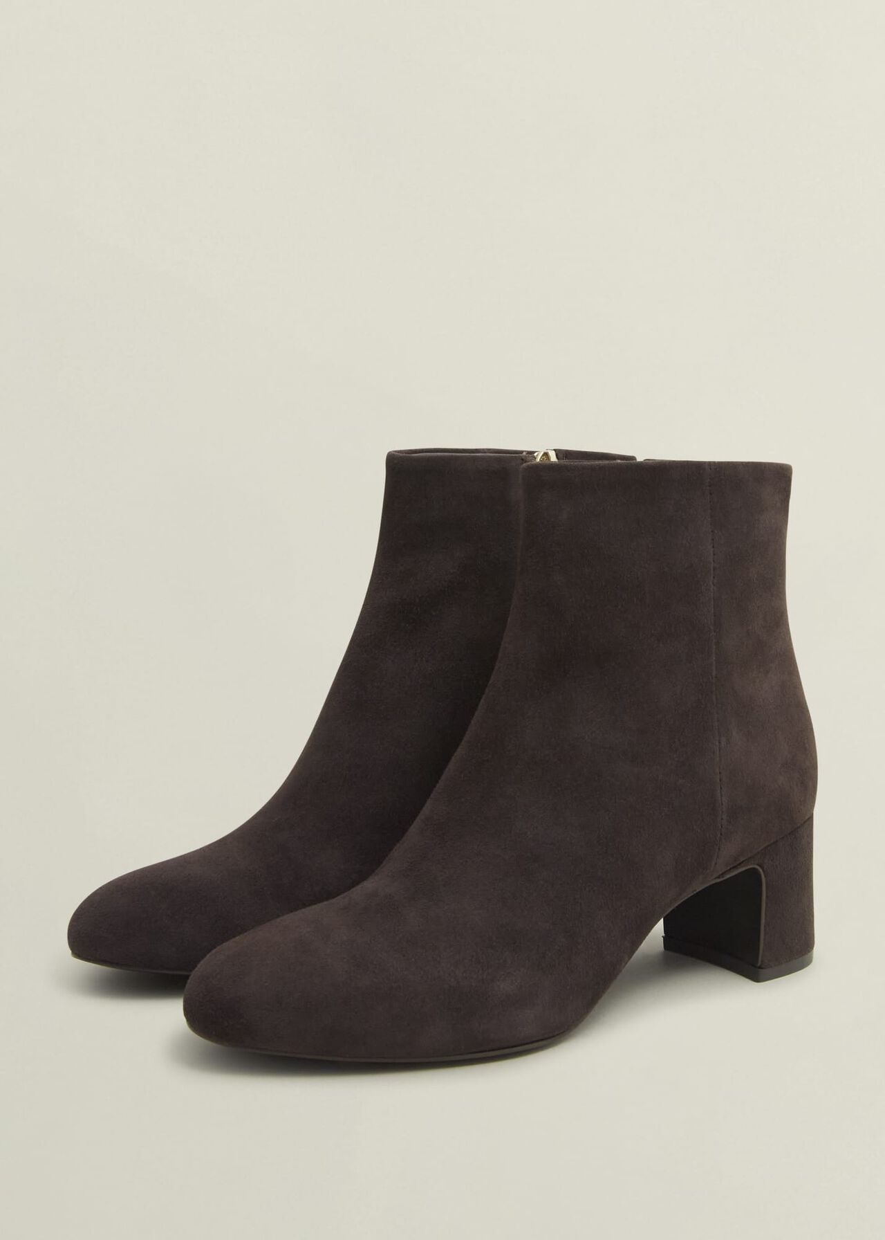 Rochelle Suede Ankle Boots, Chocolate Brown, hi-res