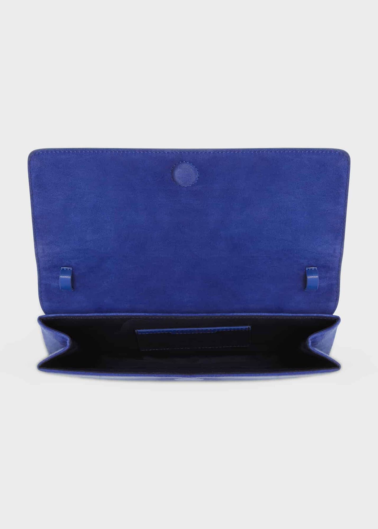 Chelsea Suede Clutch Bag, Lapis Blue, hi-res