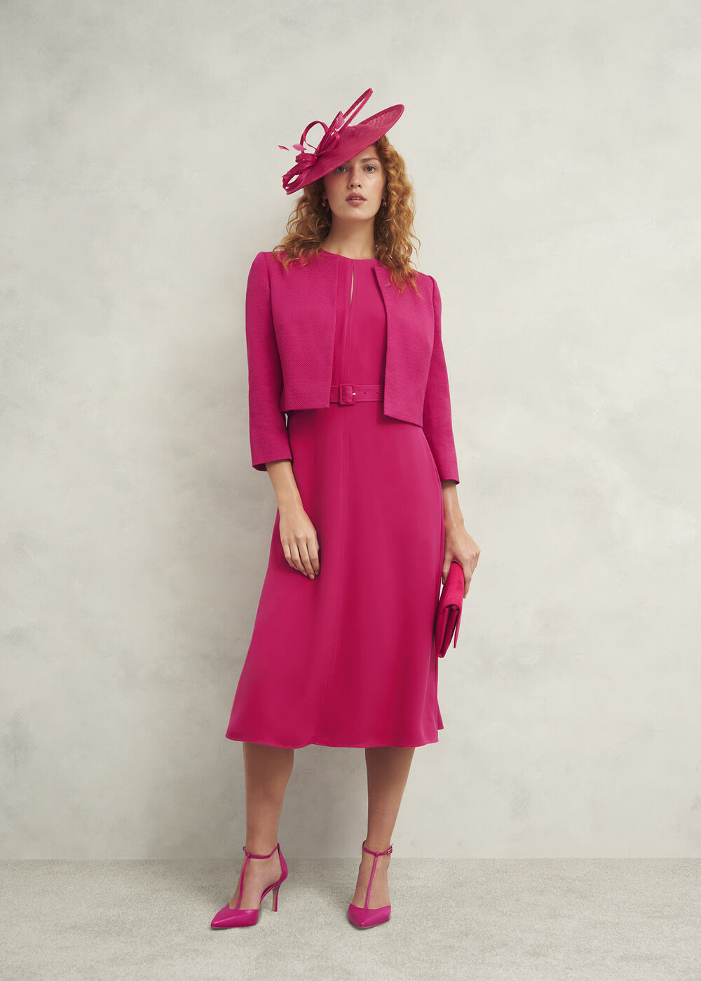 Elize Textured Jacket, Zinnia Pink, hi-res