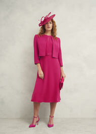 Elize Textured Jacket, Zinnia Pink, hi-res