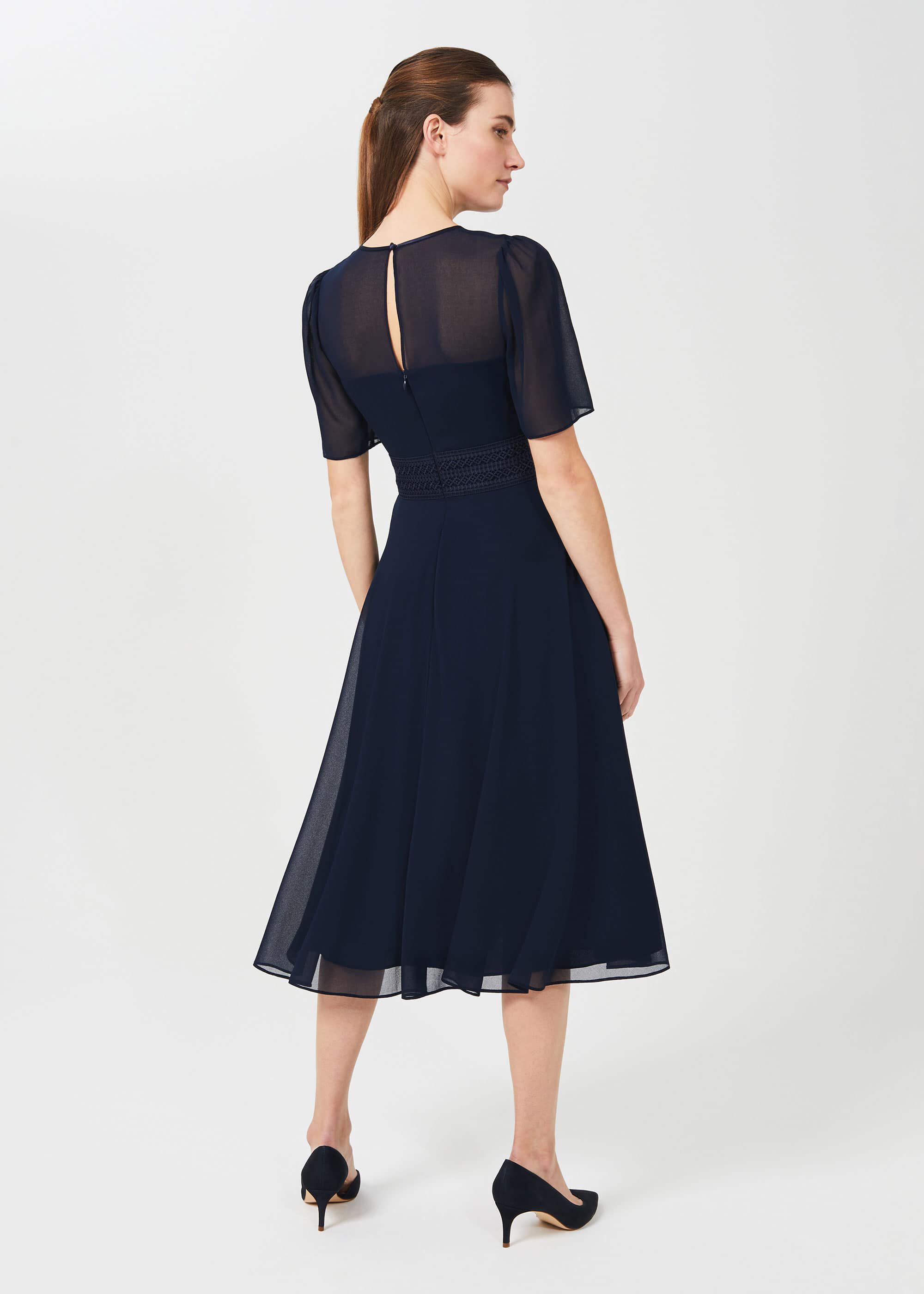 Navy dress sale hobbs