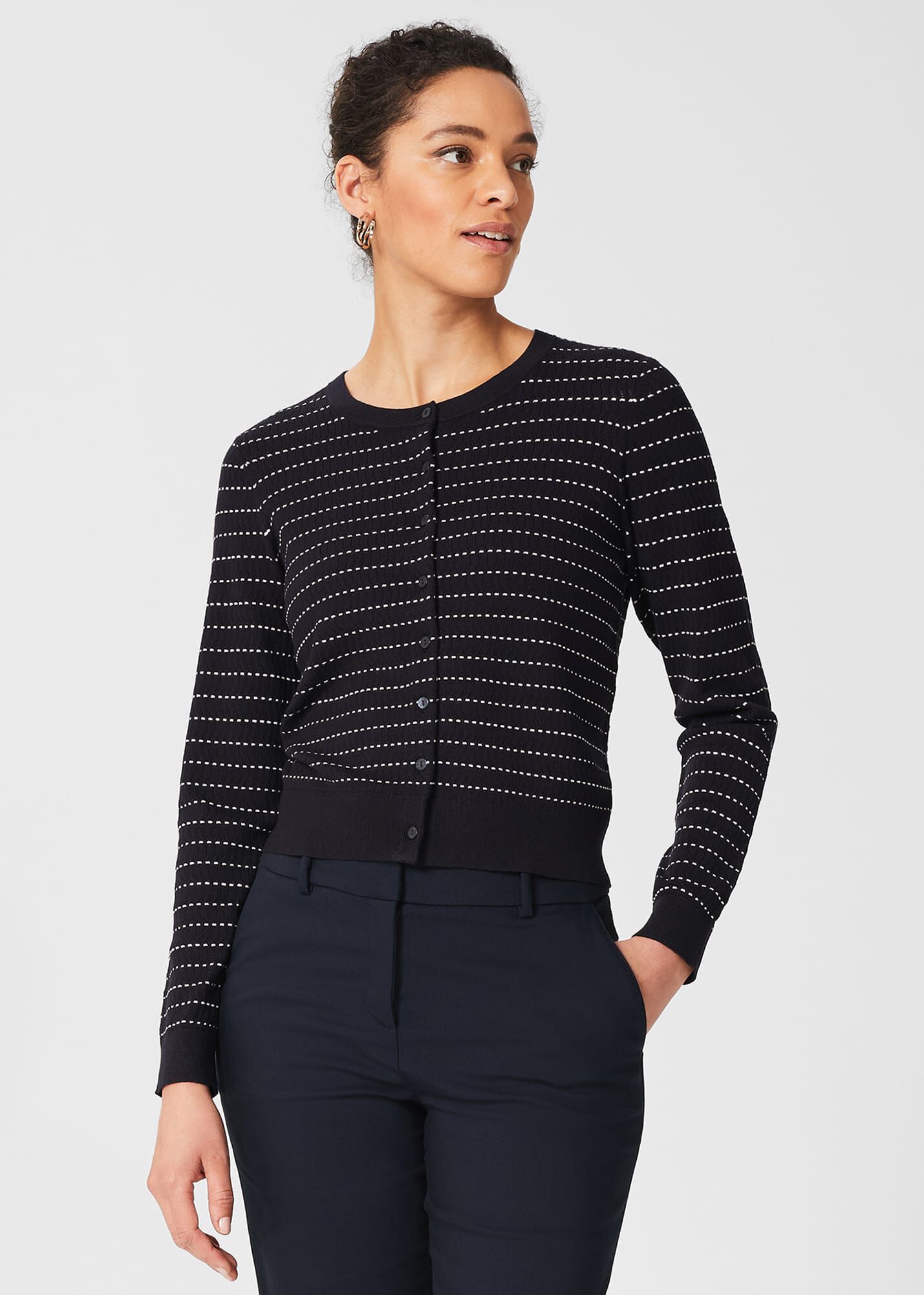Hobbs navy hotsell cardigan