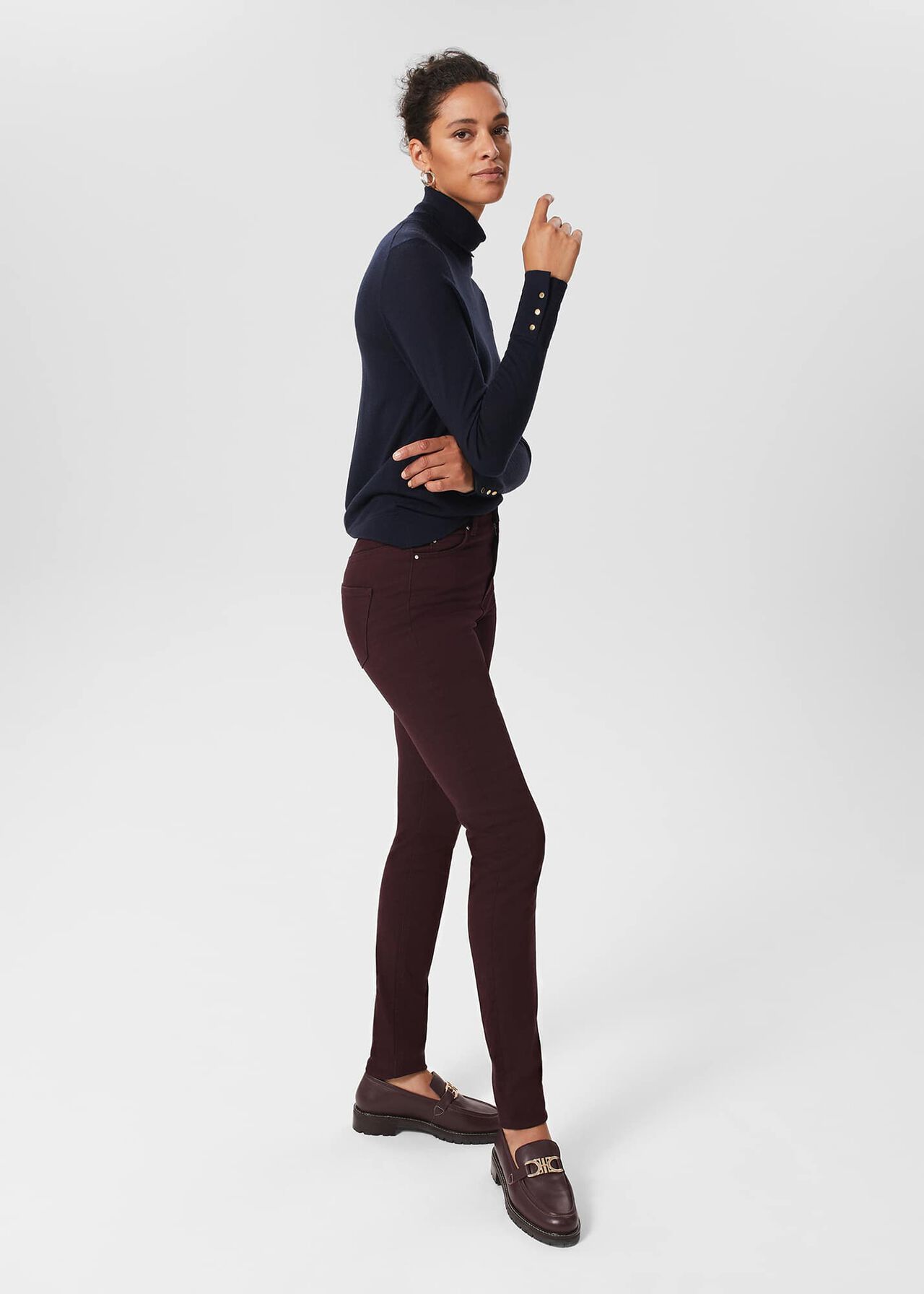 Gia Sculpting Jeans, Aubergine, hi-res