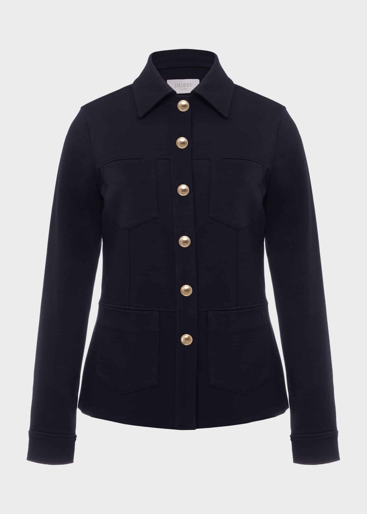 Petrie Jersey Jacket, Navy, hi-res