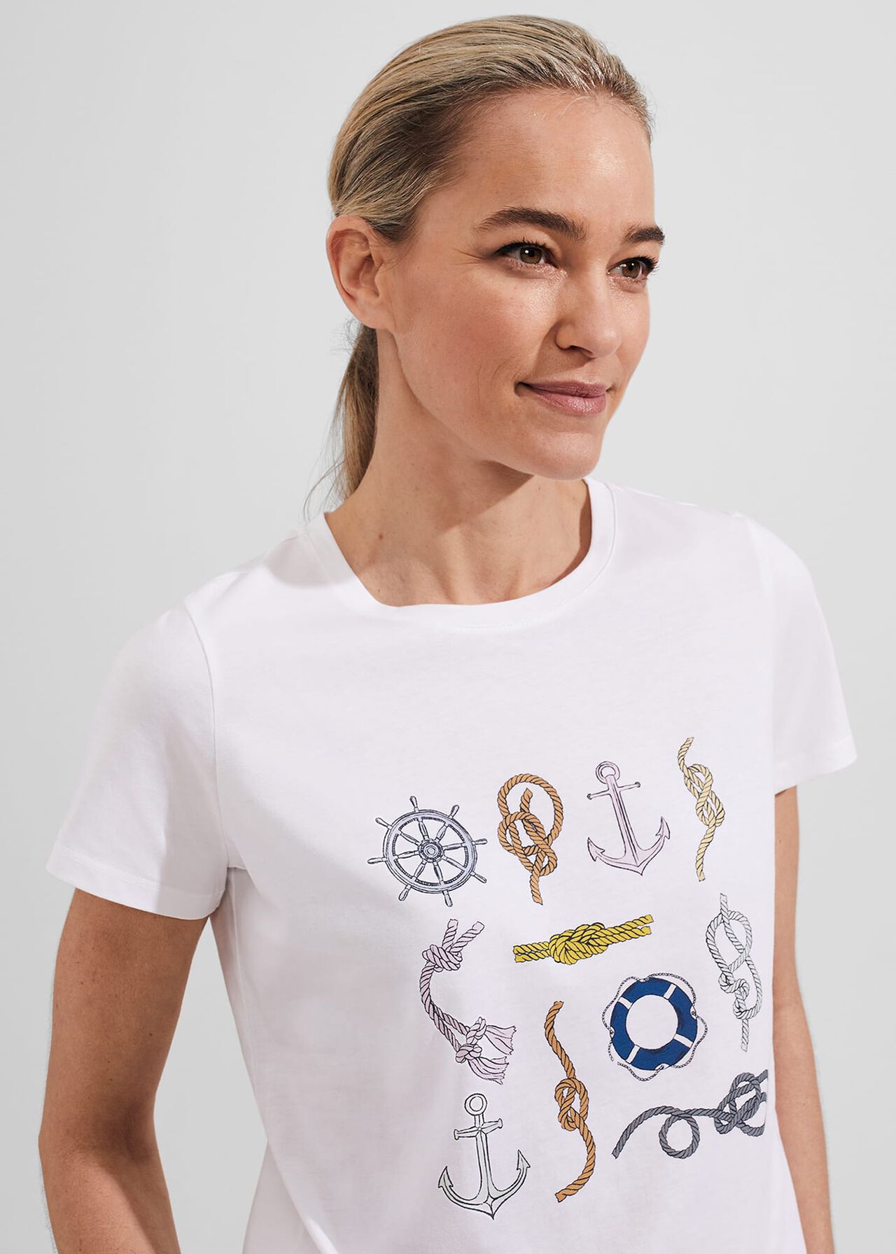 Jamie Printed T-Shirt, White Multi, hi-res