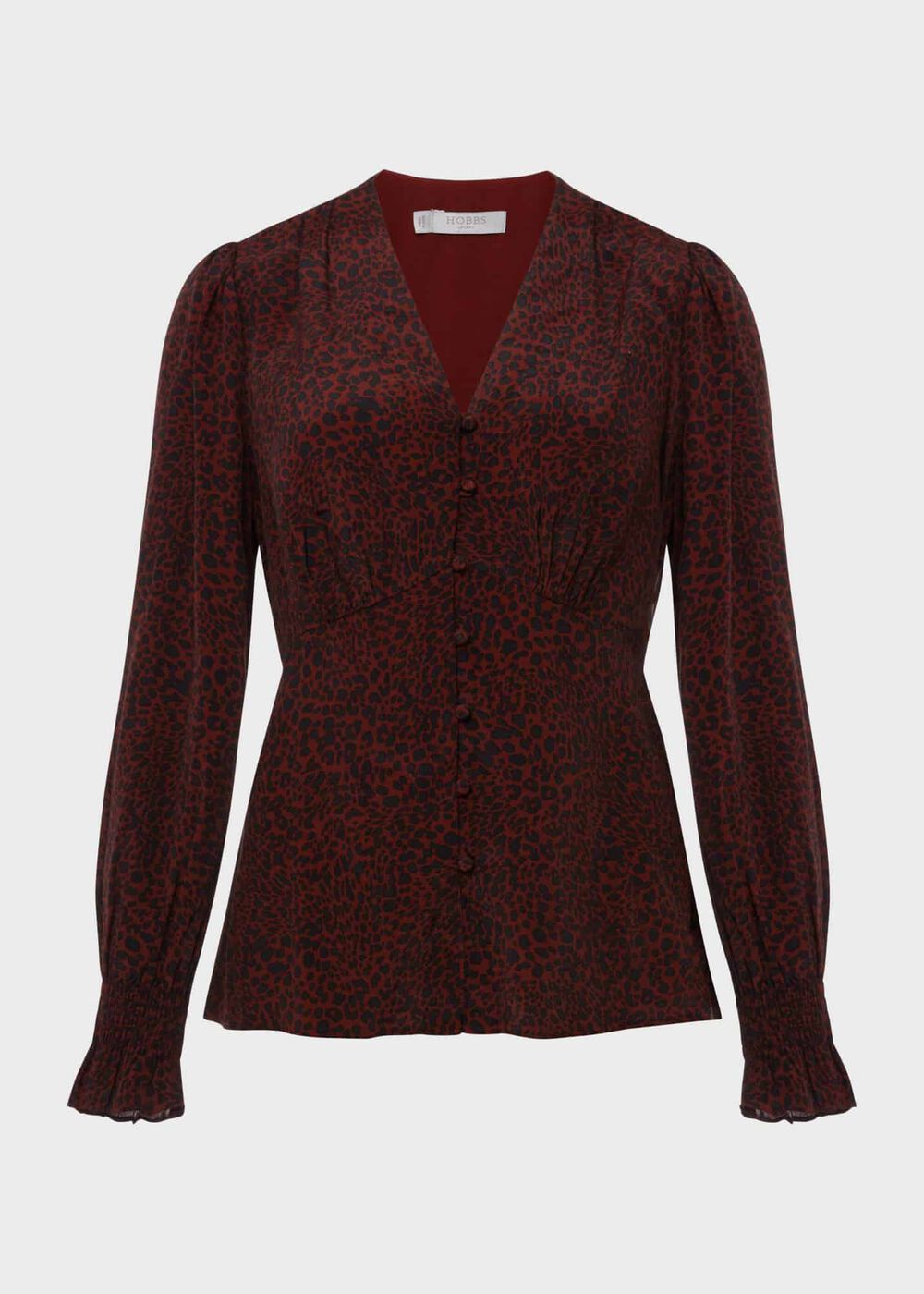Maggie Blouse, Burgundy Black, hi-res