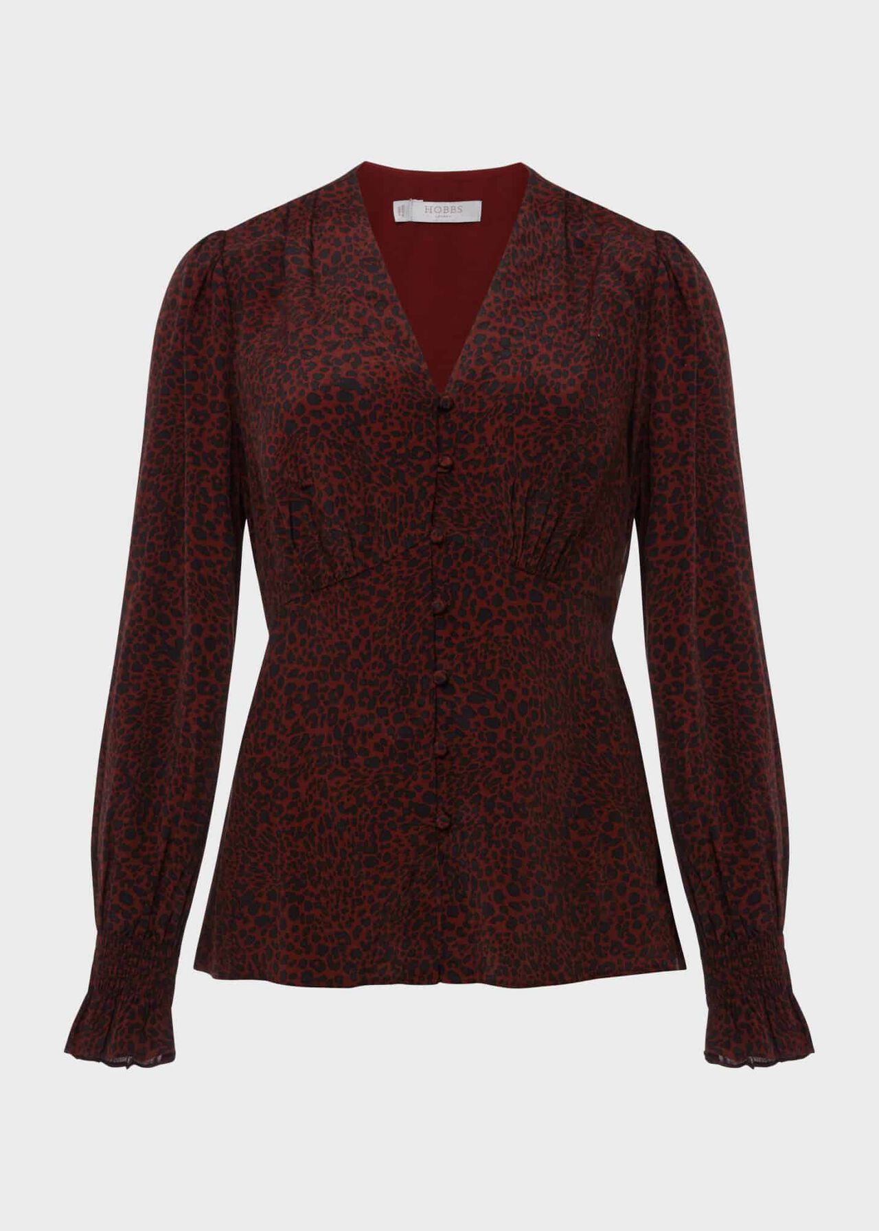 Maggie Blouse, Burgundy Black, hi-res