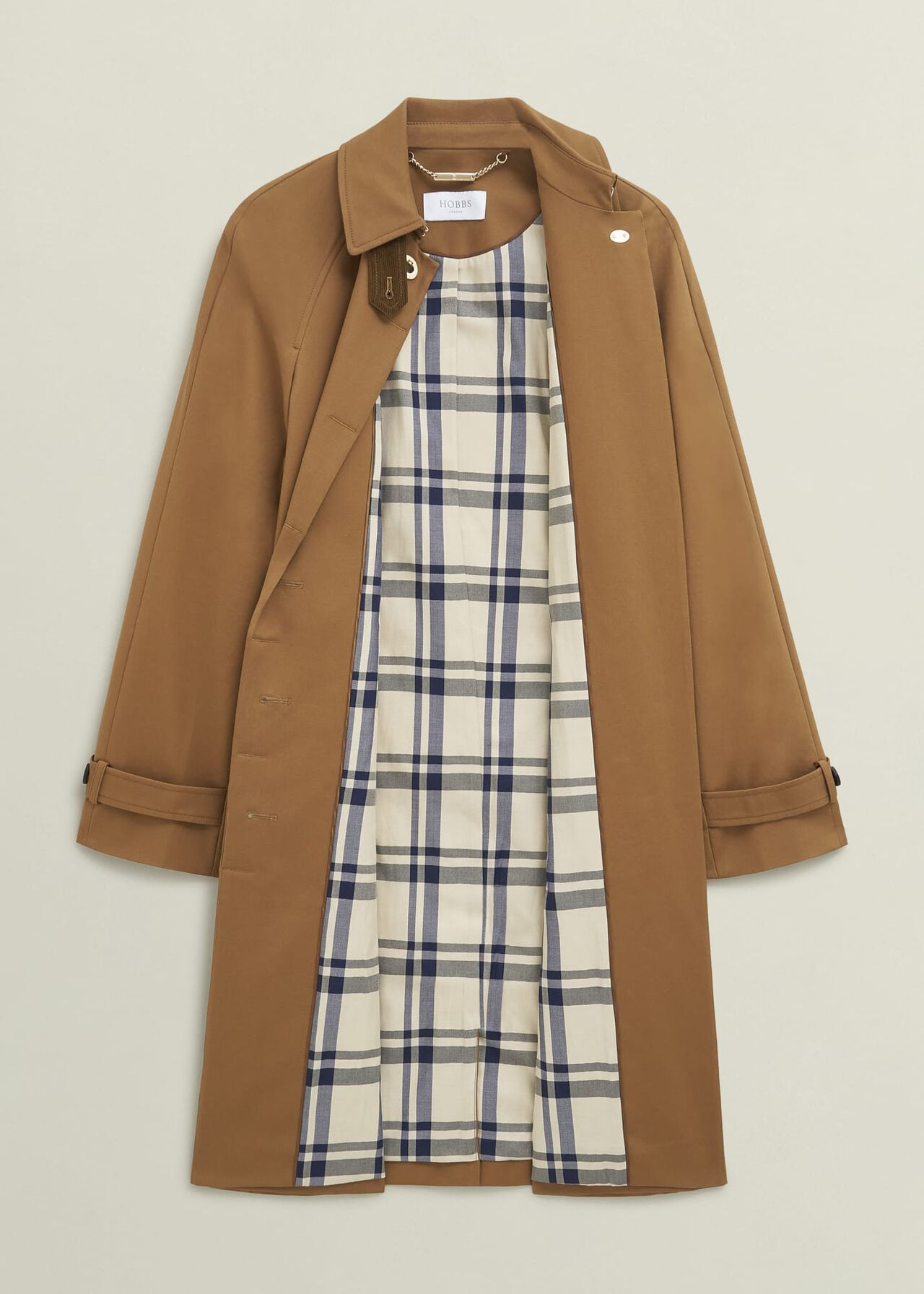 Vienna Shower Resistant Trench Coat, Cinnamon Brown, hi-res