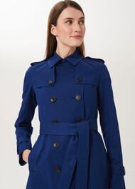 Saskia Water Resistant Trench Coat, Cobalt, hi-res
