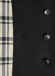 Petite Skylar Shower Resistant Trench Coat, Black, hi-res