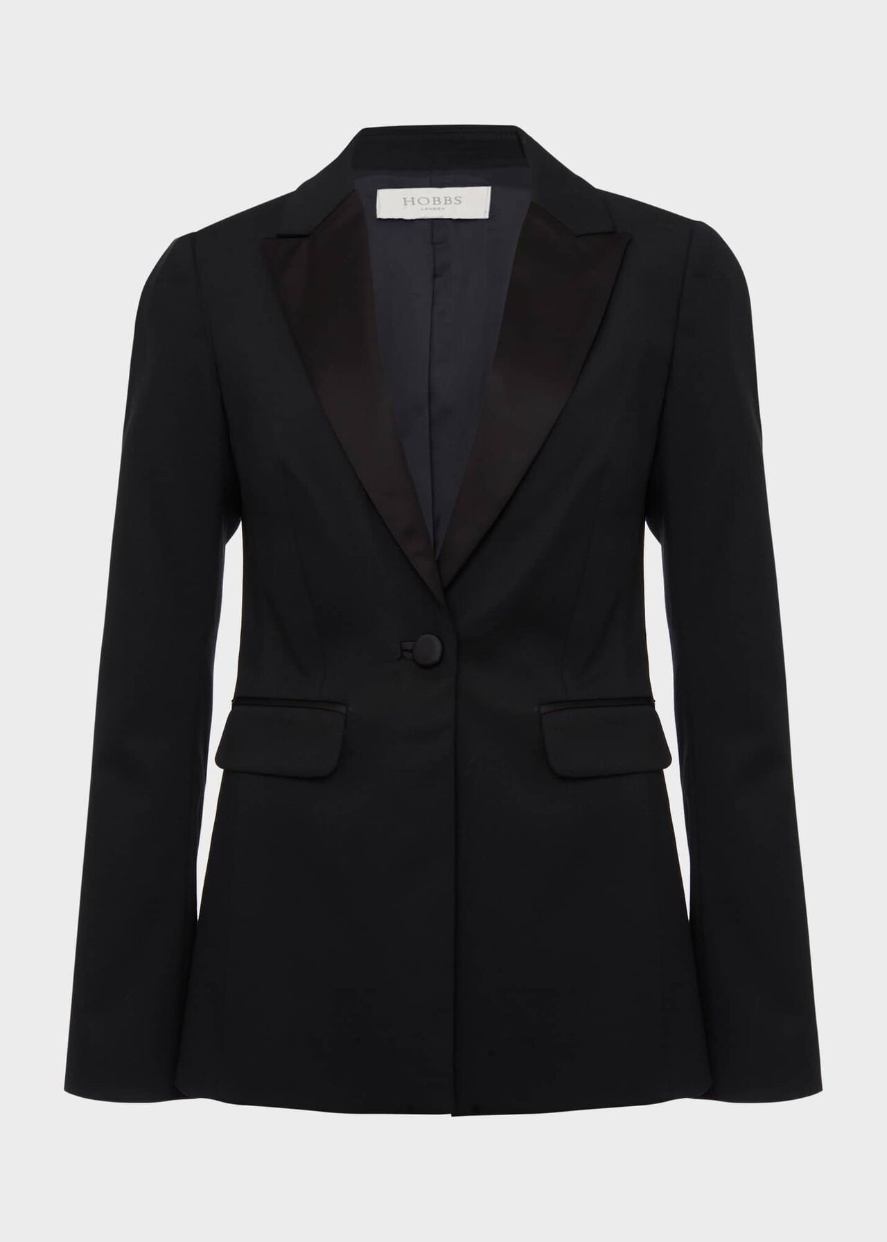 Lilian Tux Jacket, Black, hi-res