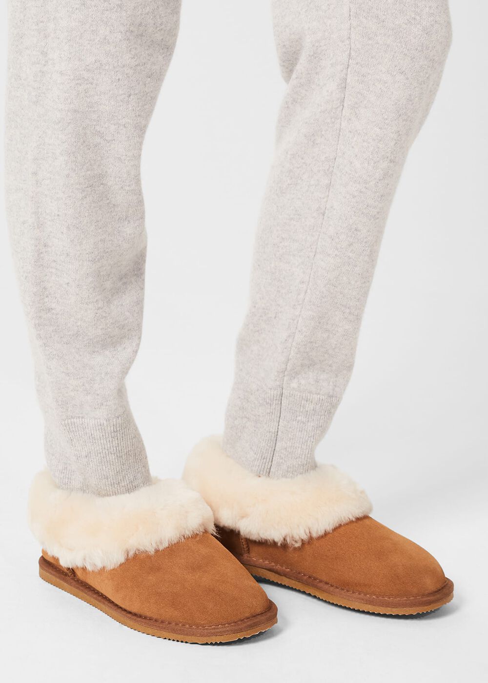 Zora Shearling Slipper, Tan, hi-res