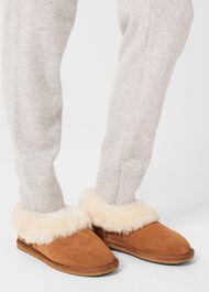 Zora Shearling Slipper, Tan, hi-res