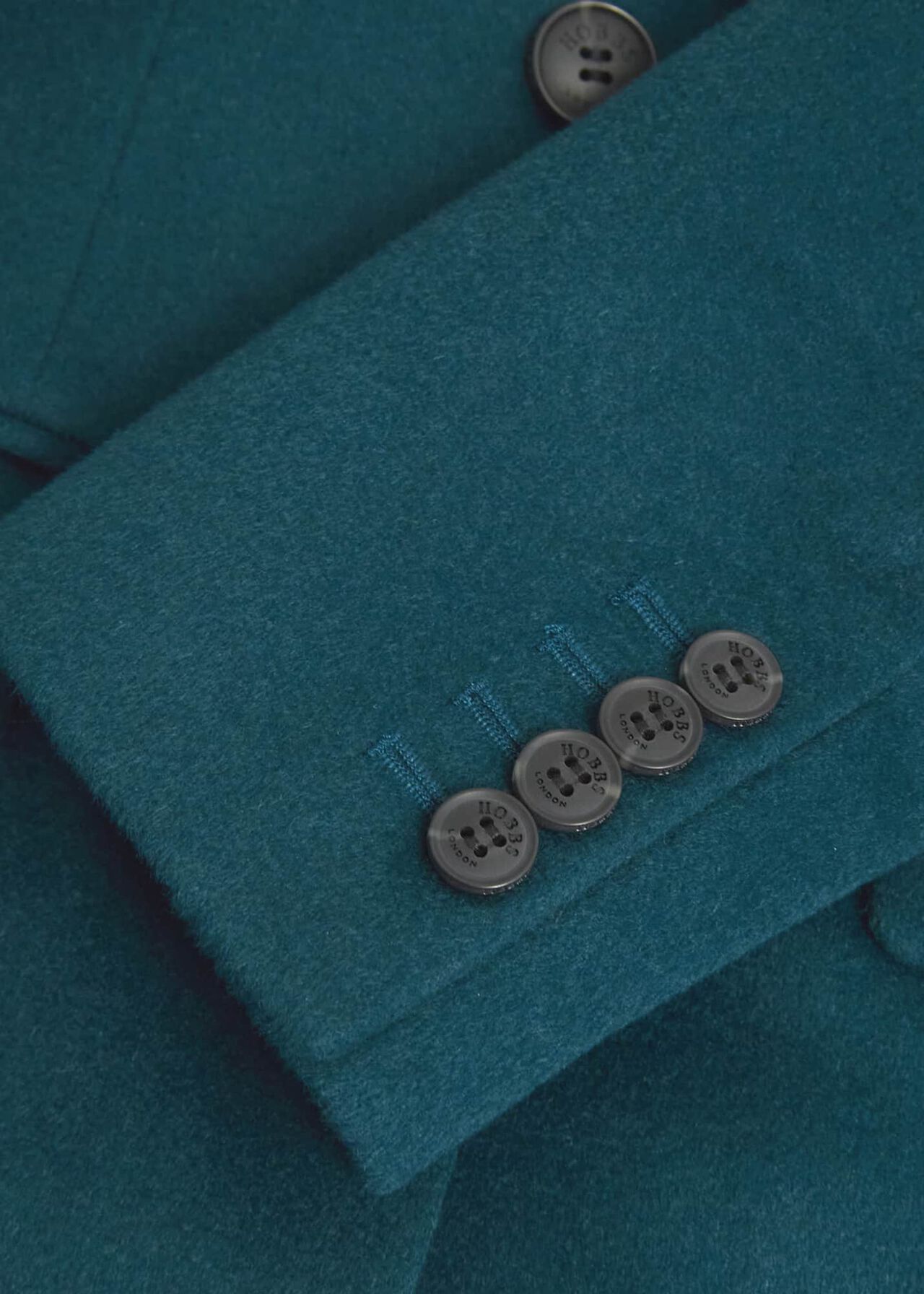 Cavendish Wool Coat, Kyanite Green, hi-res