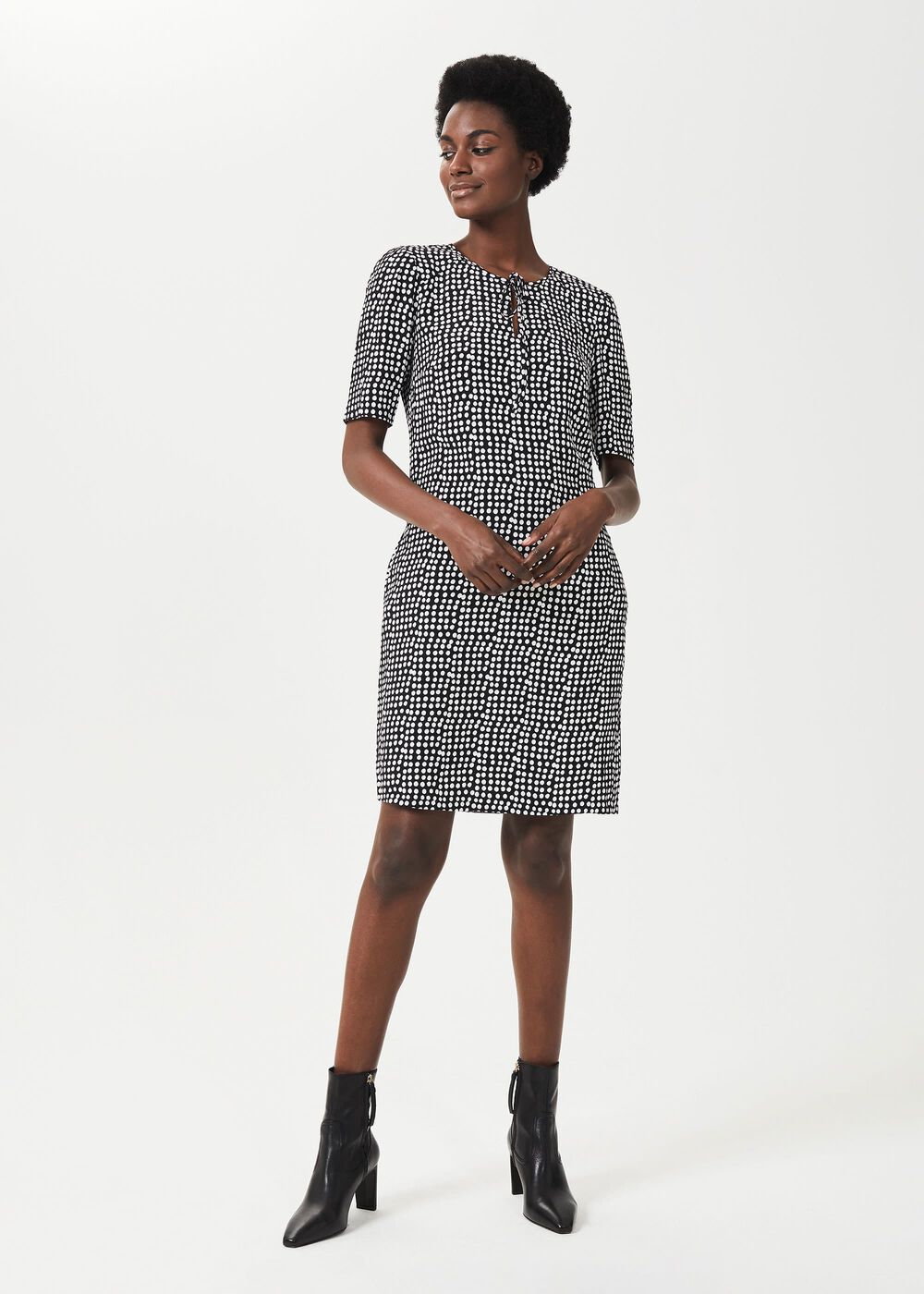 Tamara Dress, Black Ivory, hi-res
