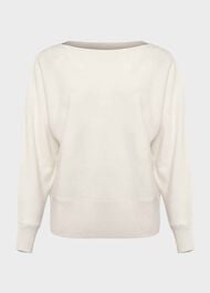 Joanna Cashmere Sweater, Ivory, hi-res