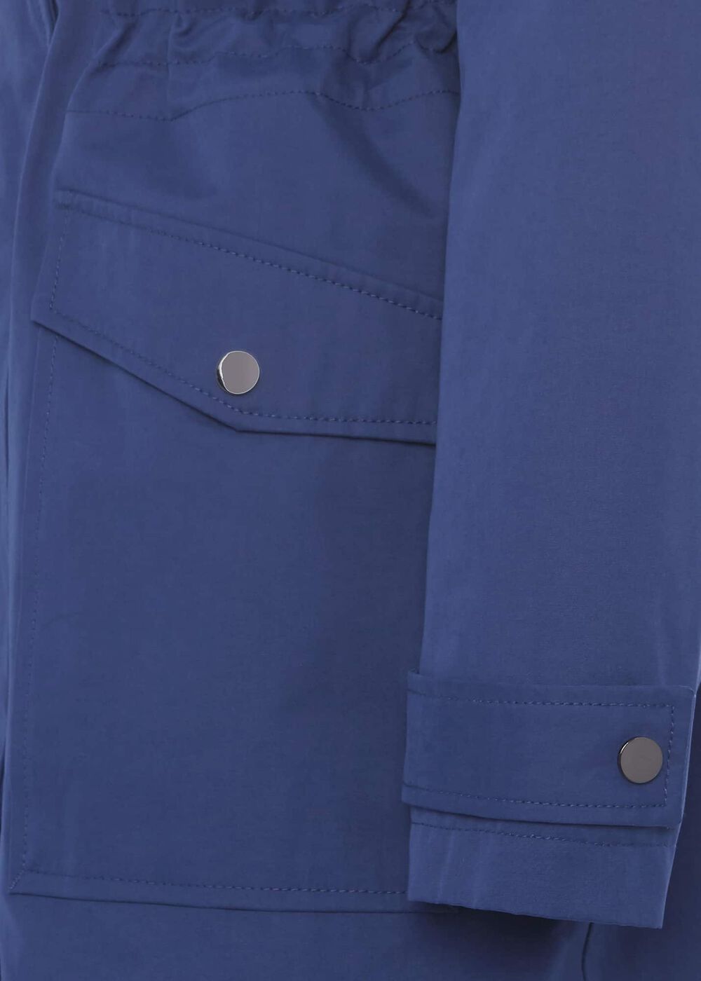 Kyra Waterproof Coat With Hood, Deep Blue, hi-res