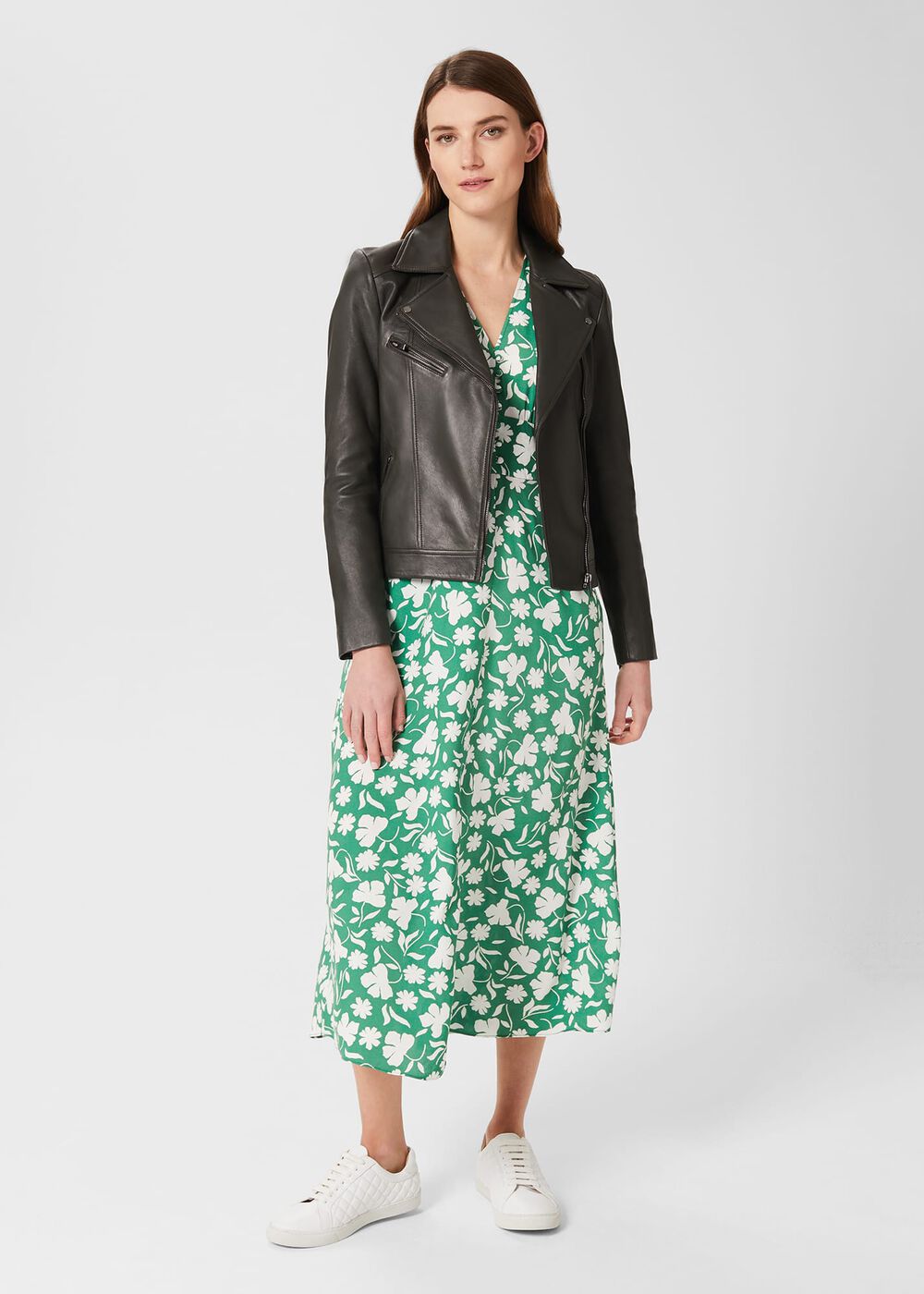 Dakota Leather Jacket, Birch Green, hi-res
