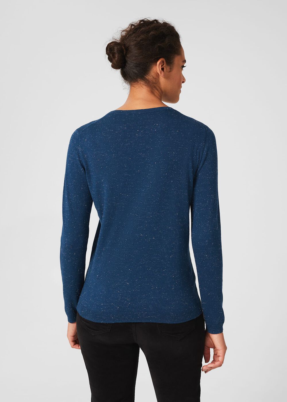 Penny Sparkle Sweater, Petrol Silver, hi-res