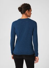 Penny Sparkle Sweater, Petrol Silver, hi-res