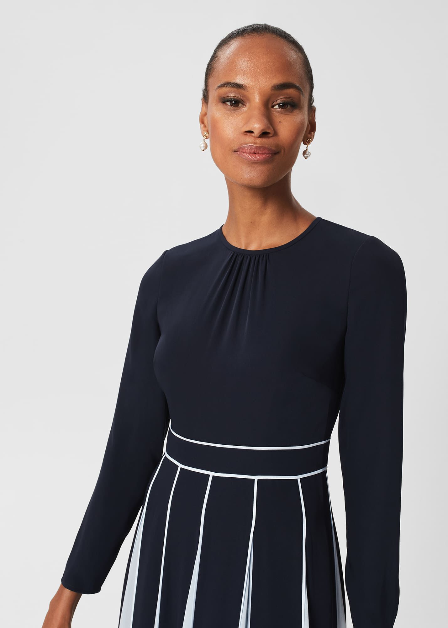 Petite Cecilia Fit And Flare Dress Hobbs ROW