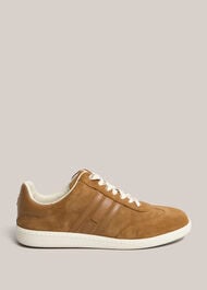Khloe Suede Trainers, Tan, hi-res