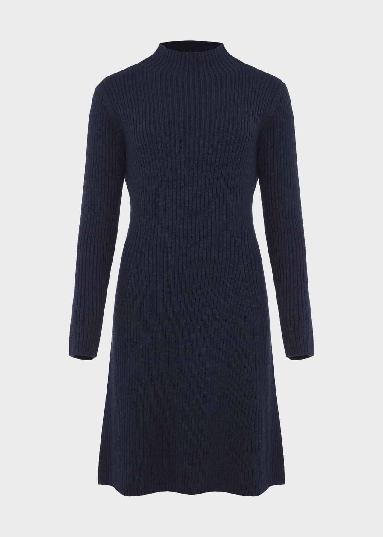 Ashleen Knitted Dress, Navy Marl, hi-res