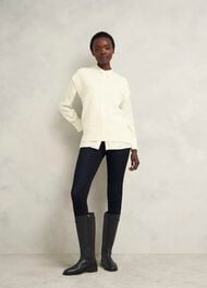 Uma Leather Knee Boots, Black, hi-res