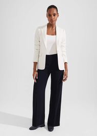 Stevie Wide Trousers, Navy, hi-res