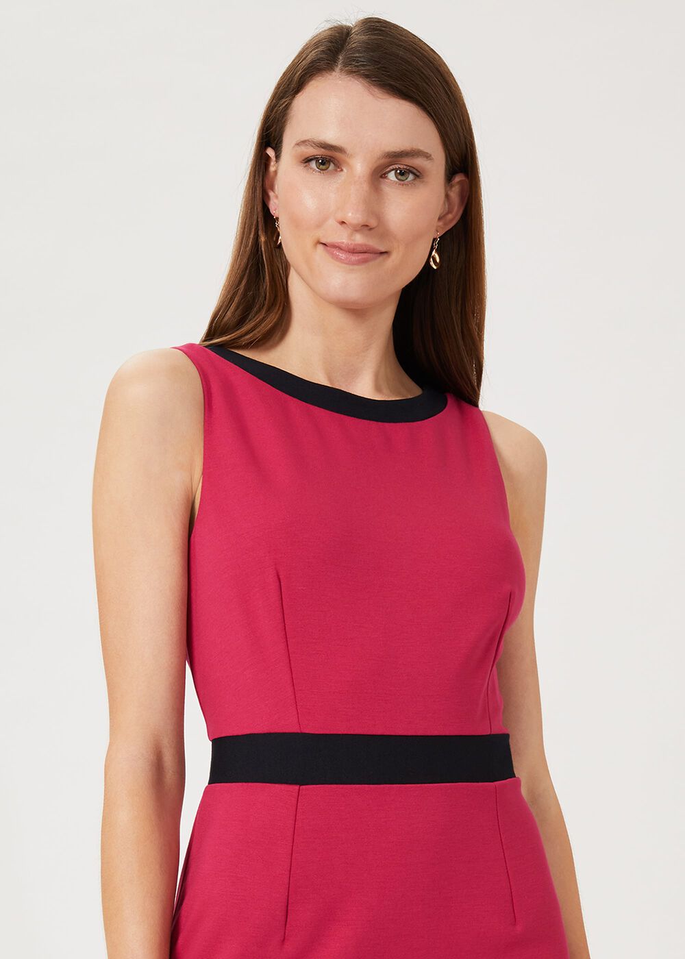 Marlene Jersey Shift Dress, Raspberry, hi-res