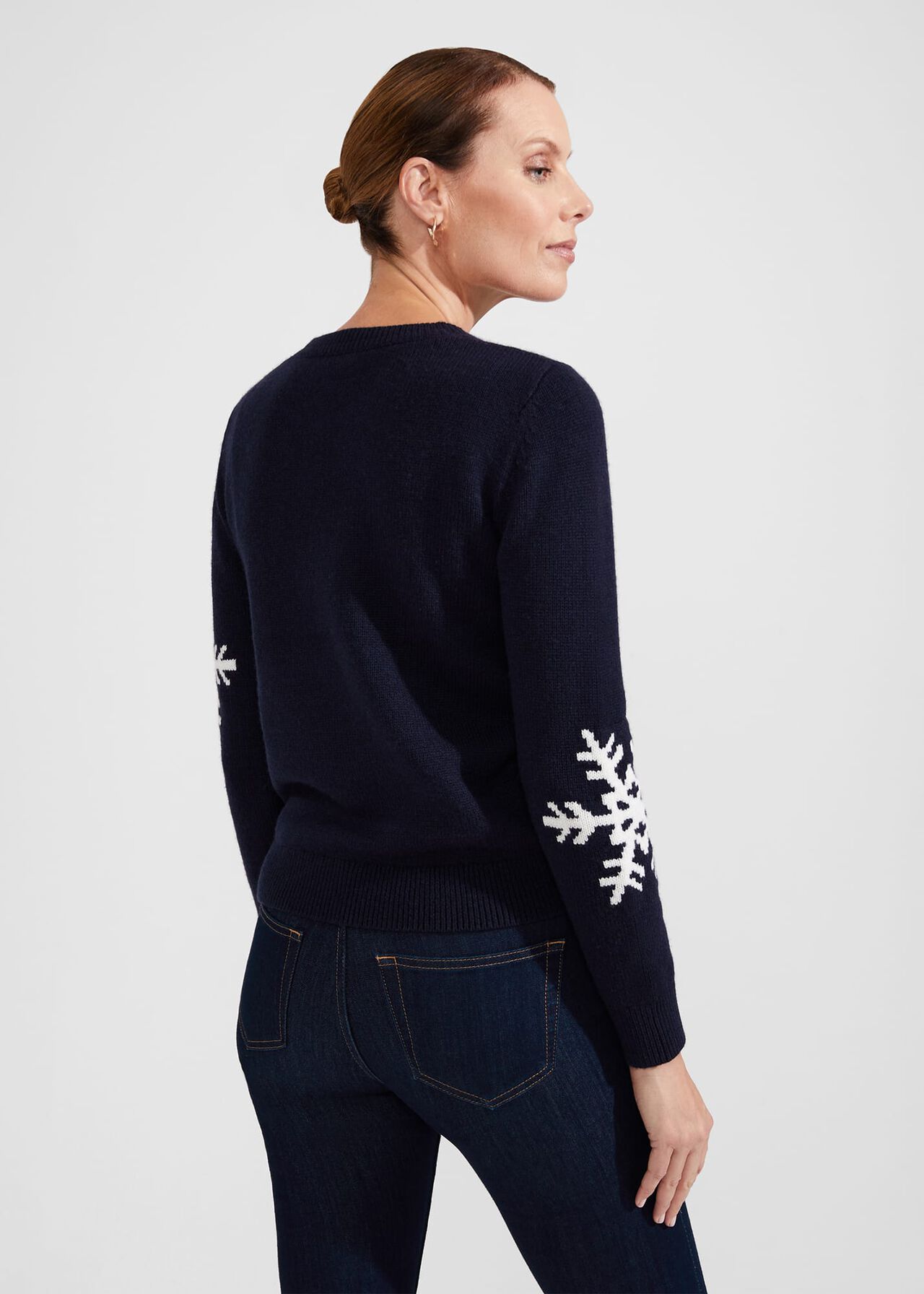 Emberlynn Jumper With Alpaca, Navy Ivory, hi-res