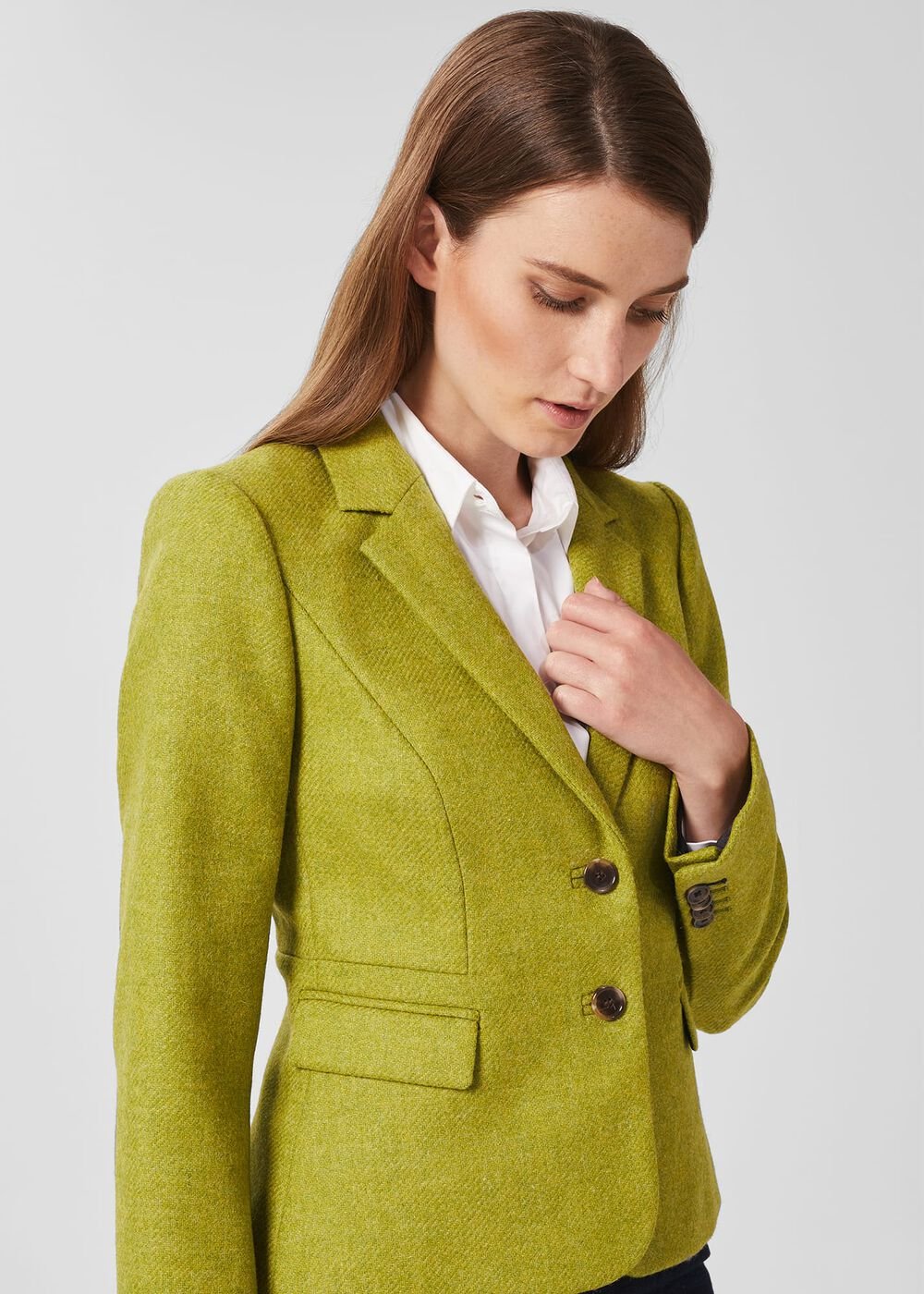 Hackness Wool Jacket, Lime Green, hi-res