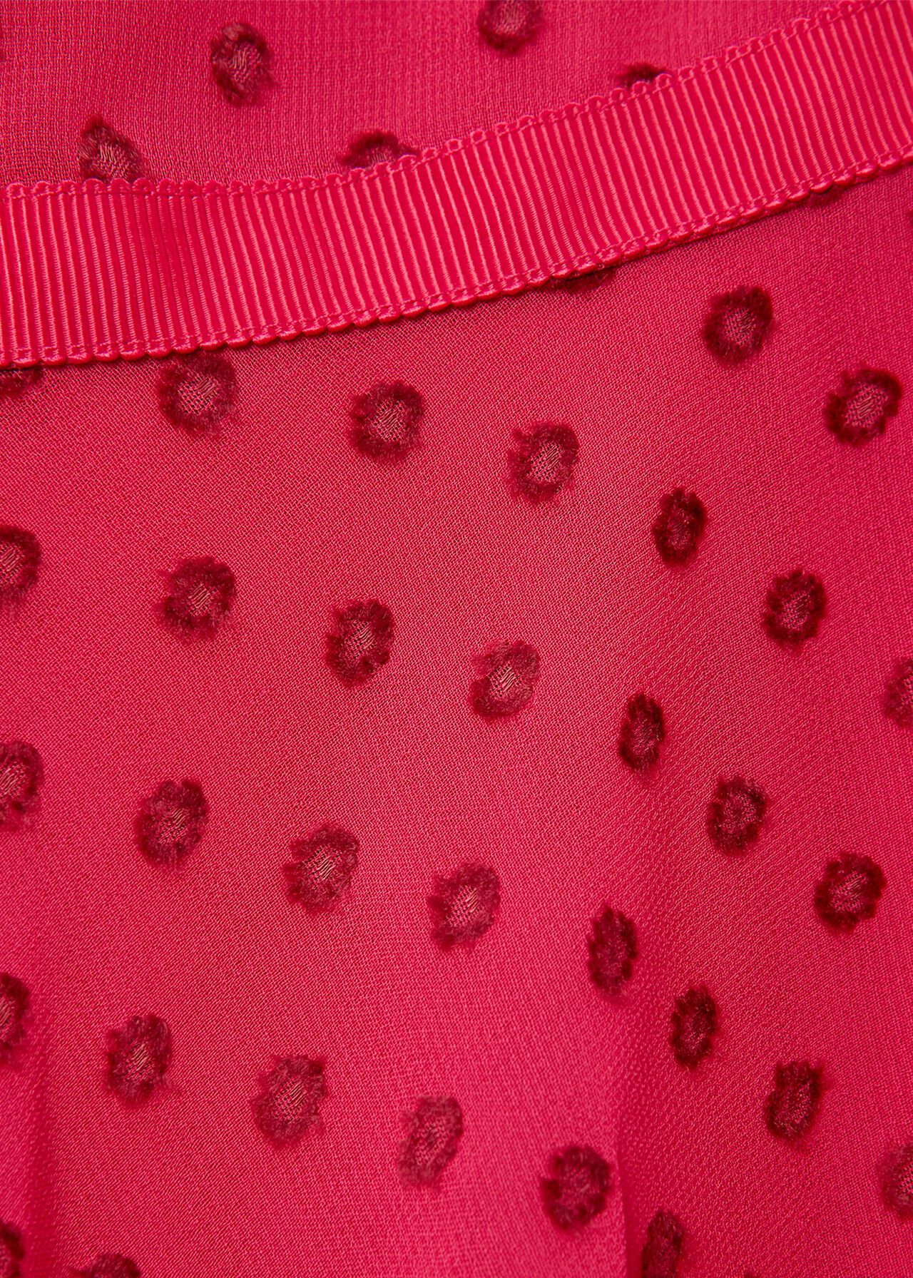Della Spot Fit And Flare Dress, Fuchsia Pink, hi-res
