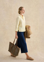 Nita Linen Shirt, Soft Yellow, hi-res