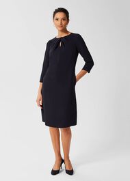 Honor Aline Dress, Navy, hi-res