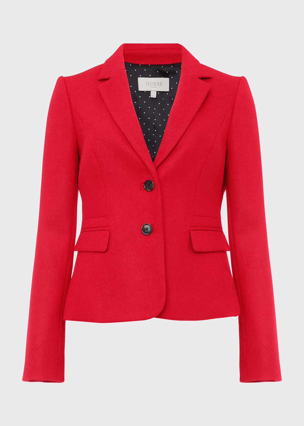 Hackness Wool Jacket Hobbs Red