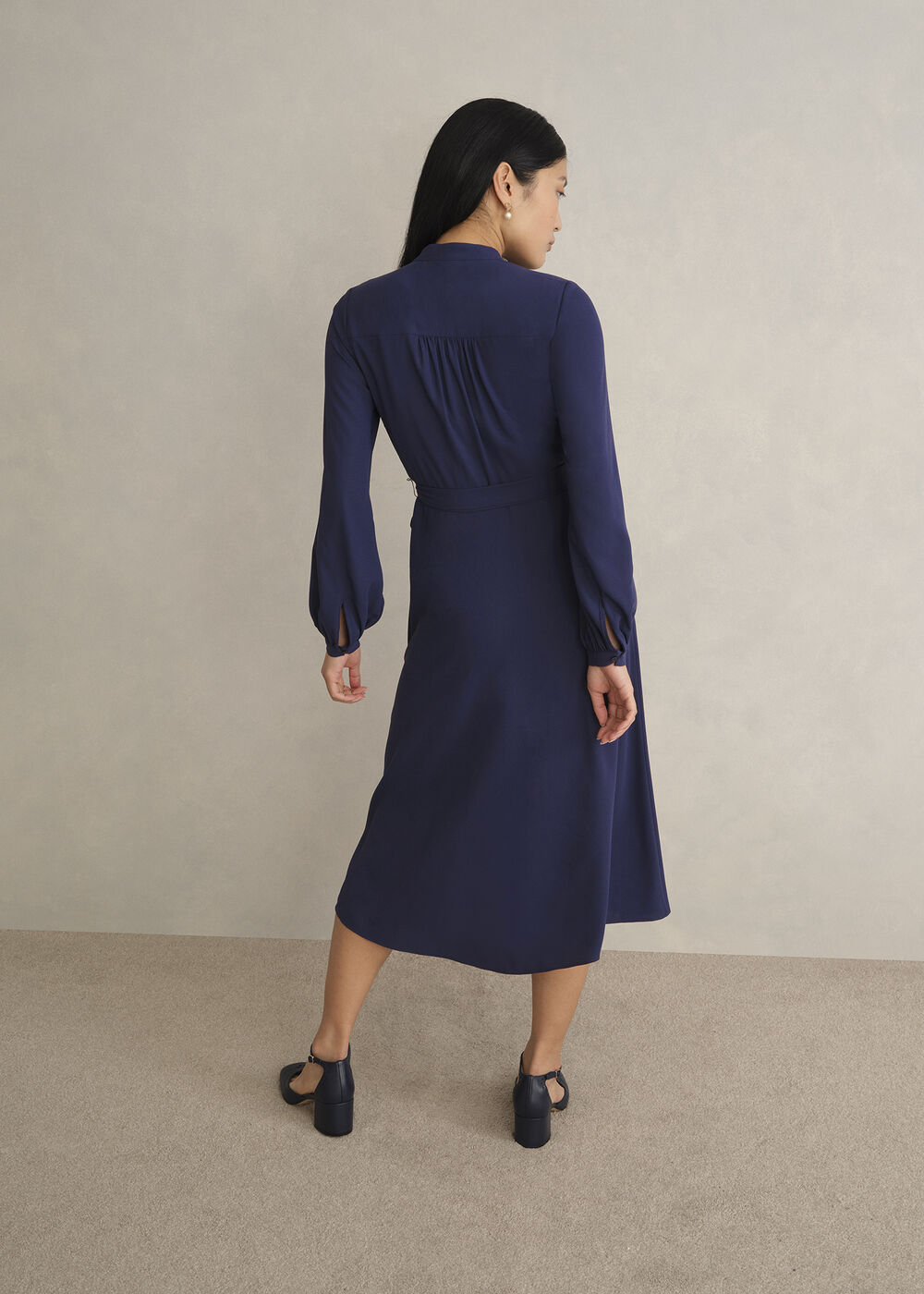 Lettie Dress, Midnight Navy, hi-res