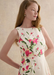 Carly Floral Dress, Cream Multi, hi-res