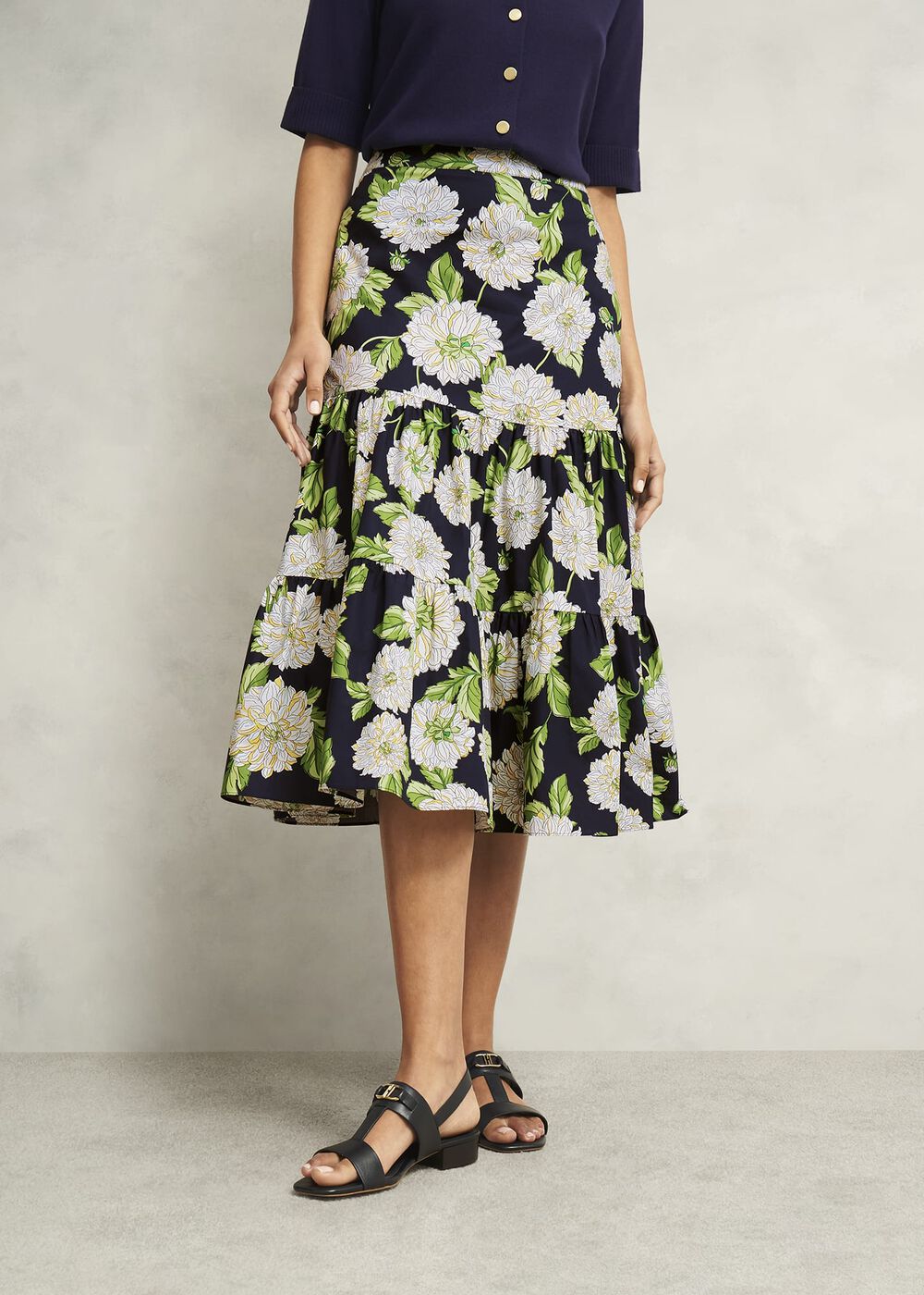 Dorothea Skirt, Navy Multi, hi-res