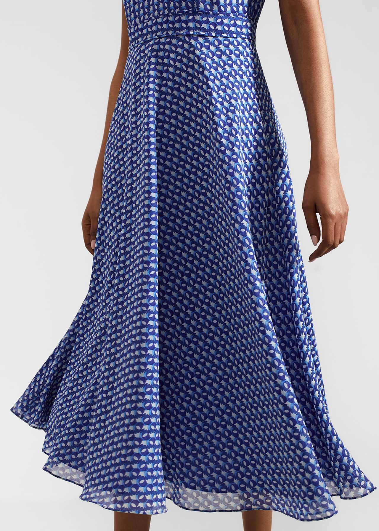 Hailey Midi Dress, Blue Multi, hi-res