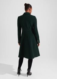 Clarisse Wool Blend Coat, Green, hi-res