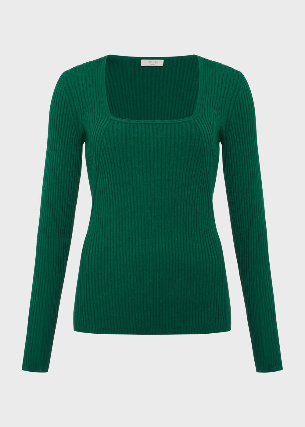 Bethan Knitted Top, Evergreen, hi-res