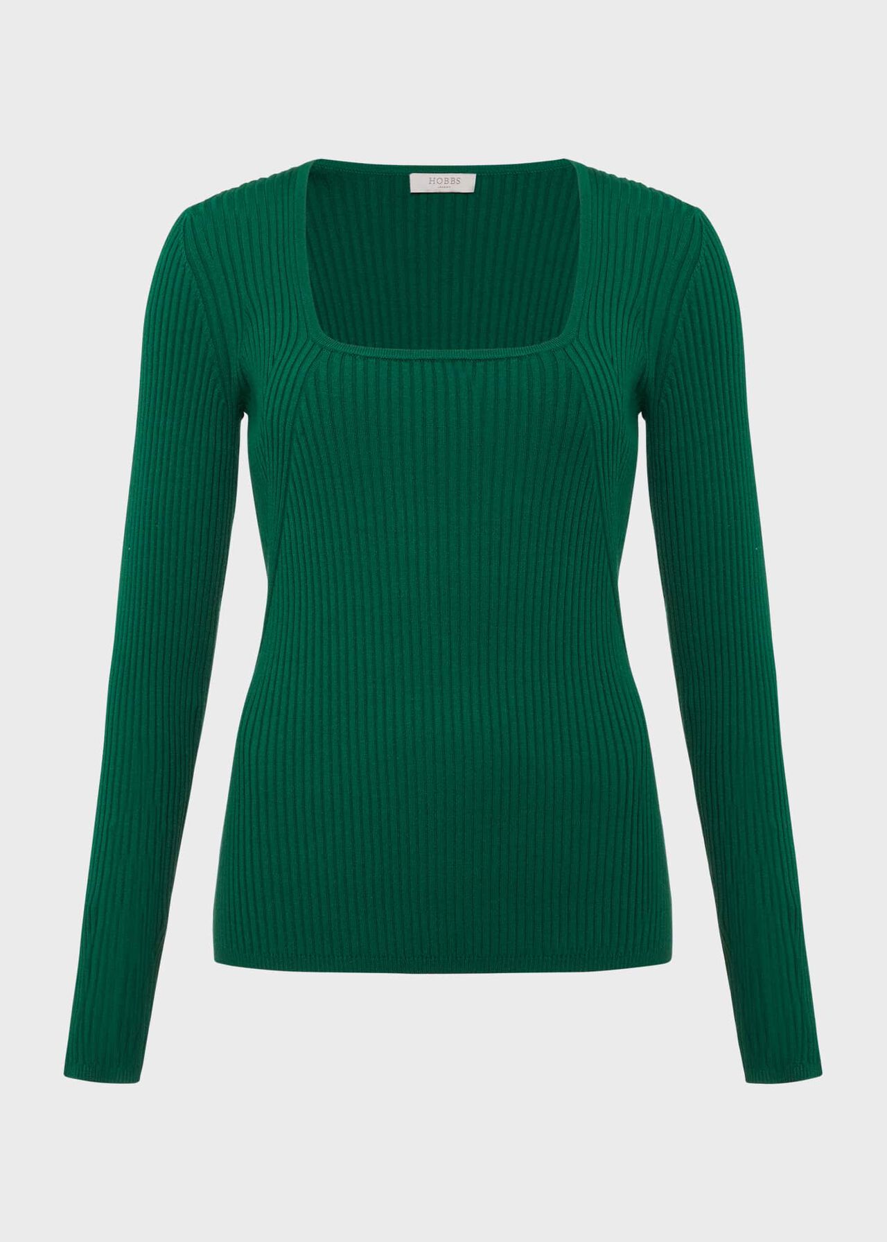 Bethan Knitted Top, Evergreen, hi-res