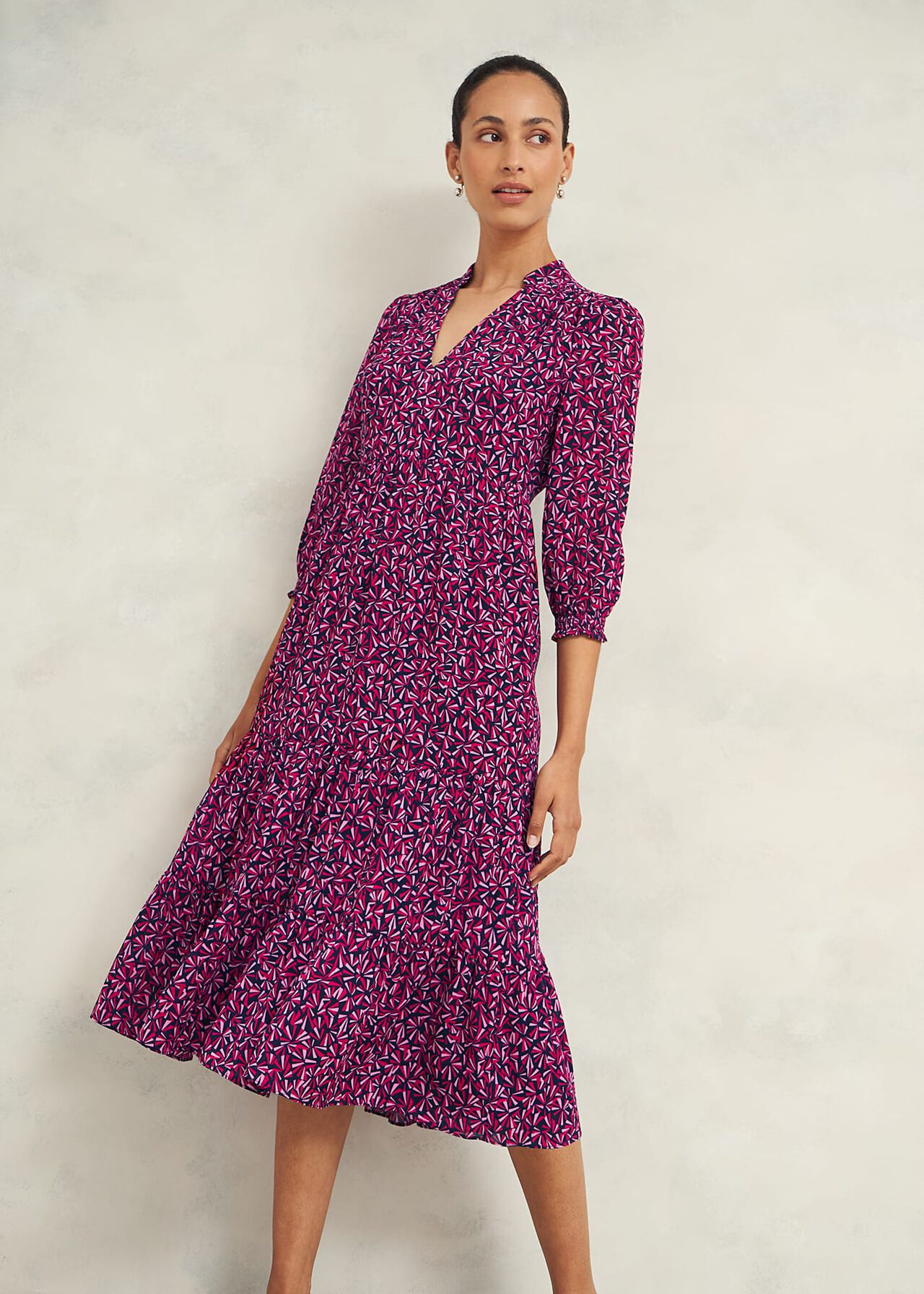 Freda Dress, Navy Multi, hi-res