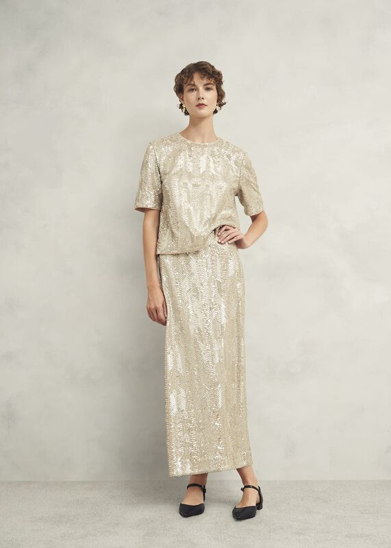 Marlowe Sequin Skirt