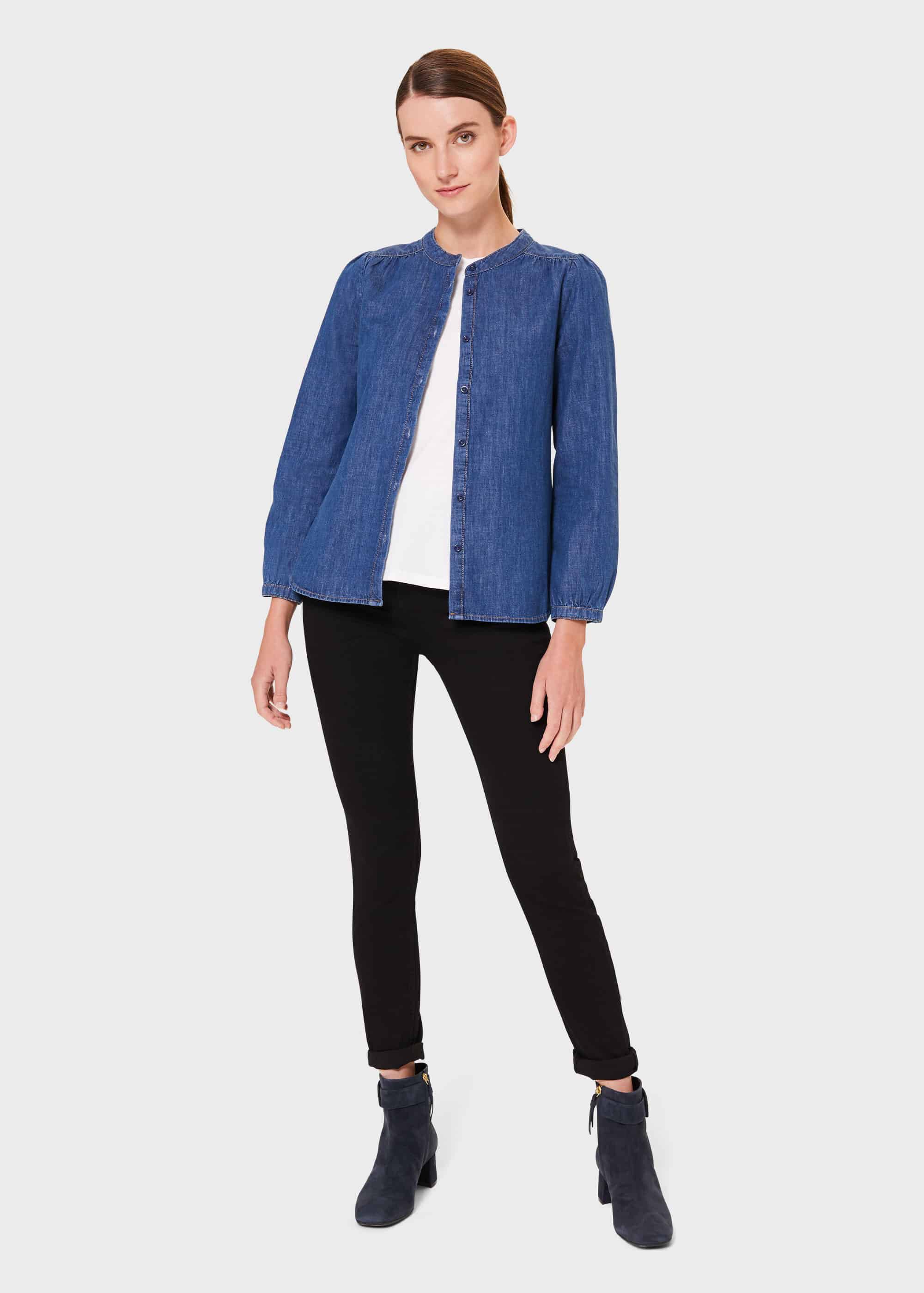 Hobbs denim sale jacket